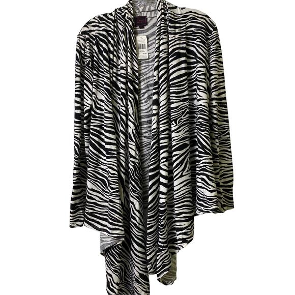 Colour Works NWT‎ Zebra Print Shrug Cardigan Sz M (2497) - Picture 1 of 5